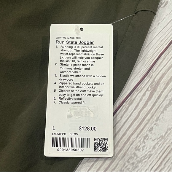 Lululemon Run State Jogger Men Large Olive Green - Picture 5 of 8